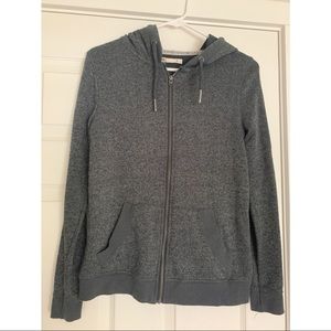 Roxy Dark Gray Zip Up Sweater. Size M.